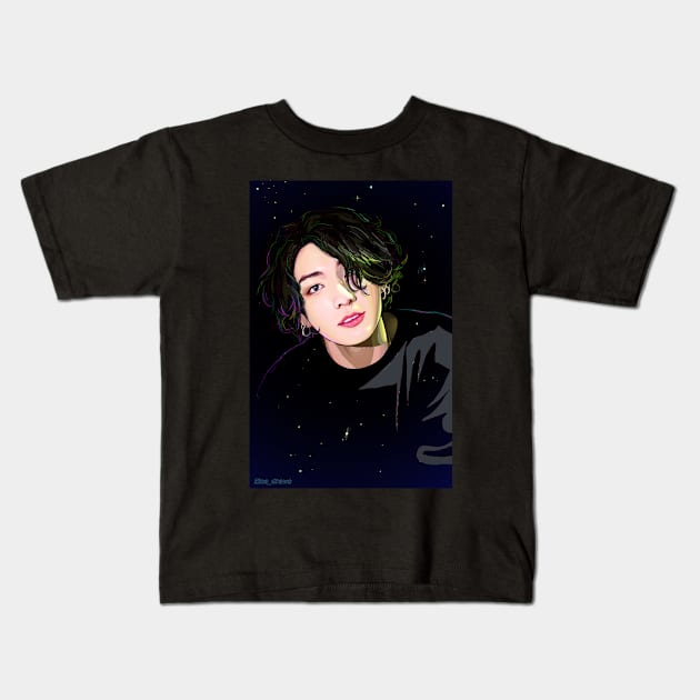 Galaxy Eyes Kids T-Shirt by Elsa-draws